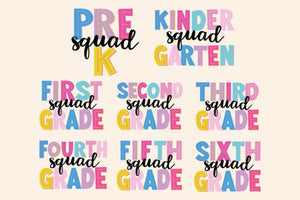 Back to School Squad School Grades