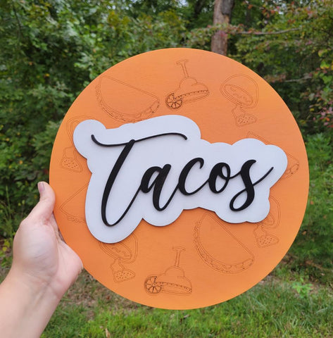 Taco Wood Round