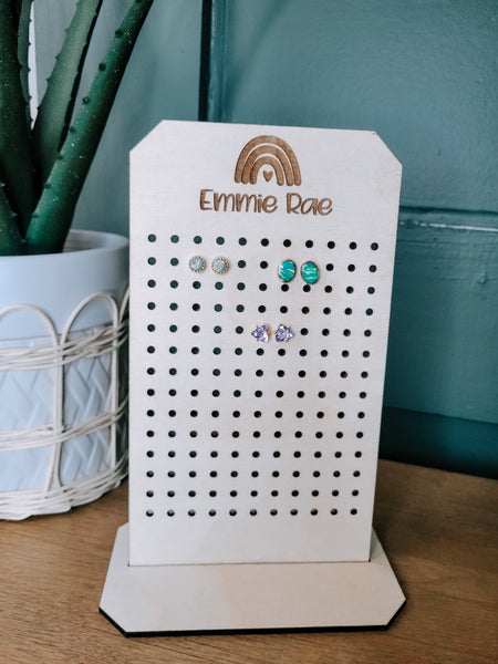 Personalized Earring Holder