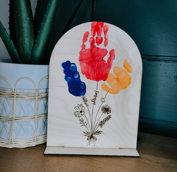 Handprint Flower Plaque