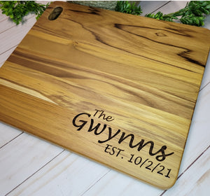 Custom Cutting Board